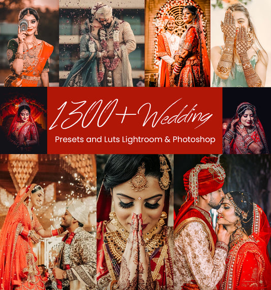 1300+ Wedding Presets and Luts Lightroom & Photoshop