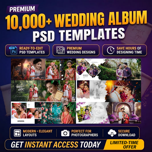 10,000+ Wedding Album PSD Templates